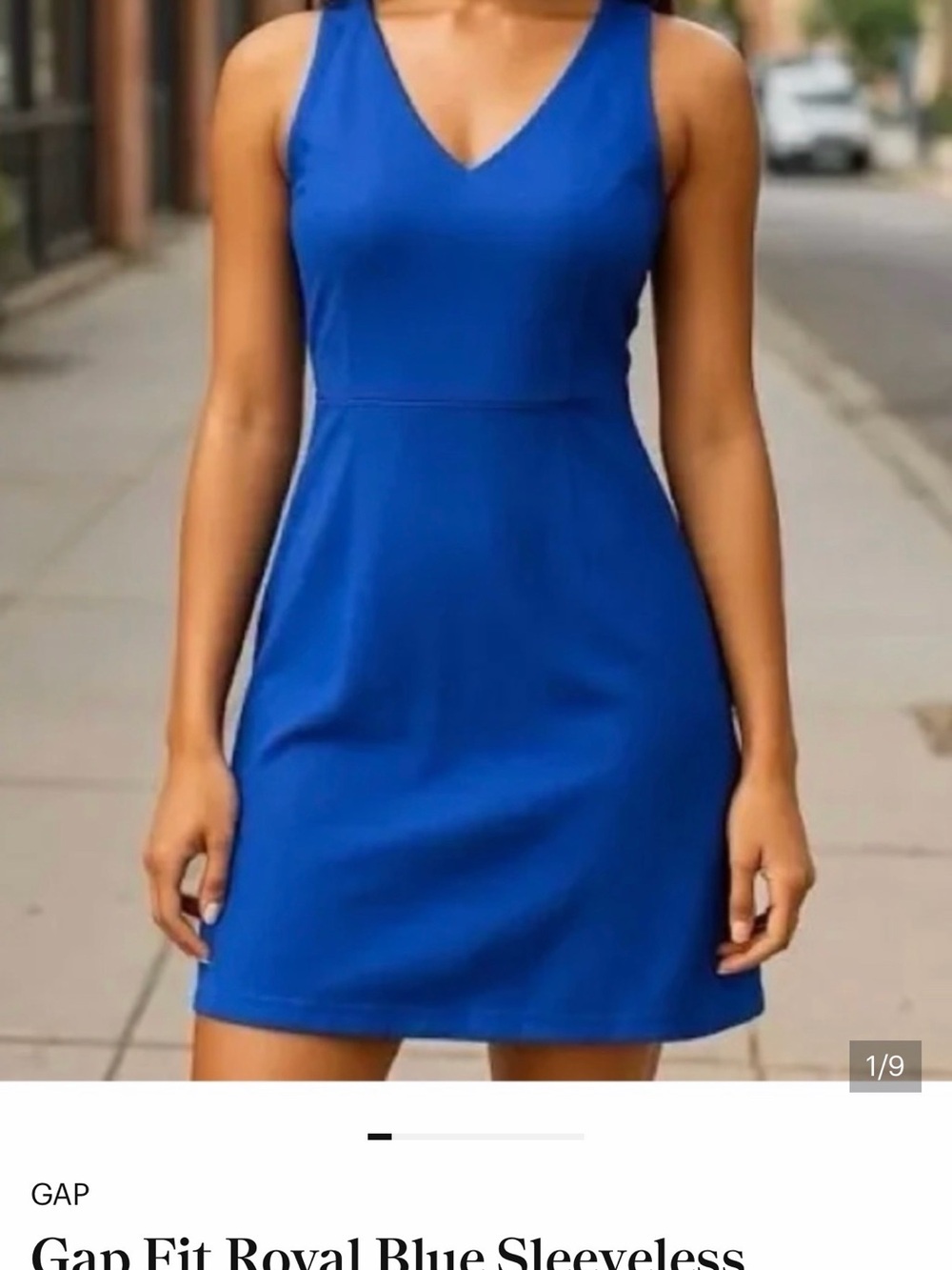 GAP V-Neck Sleeveless Mini Dress